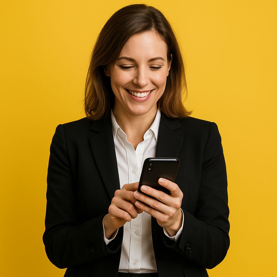 Image of two cellphones showing messages
